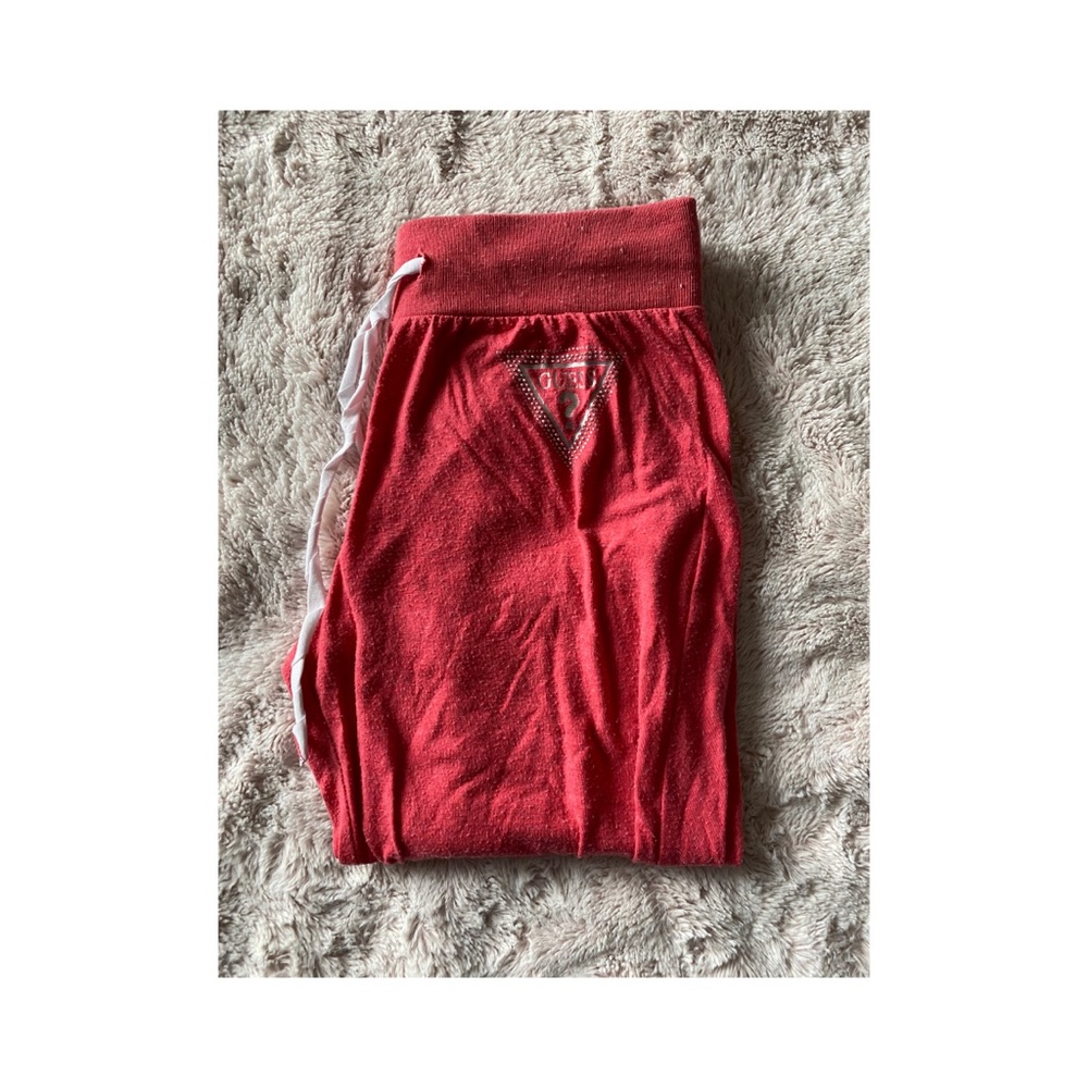 Peachy Pink GUESS joggers